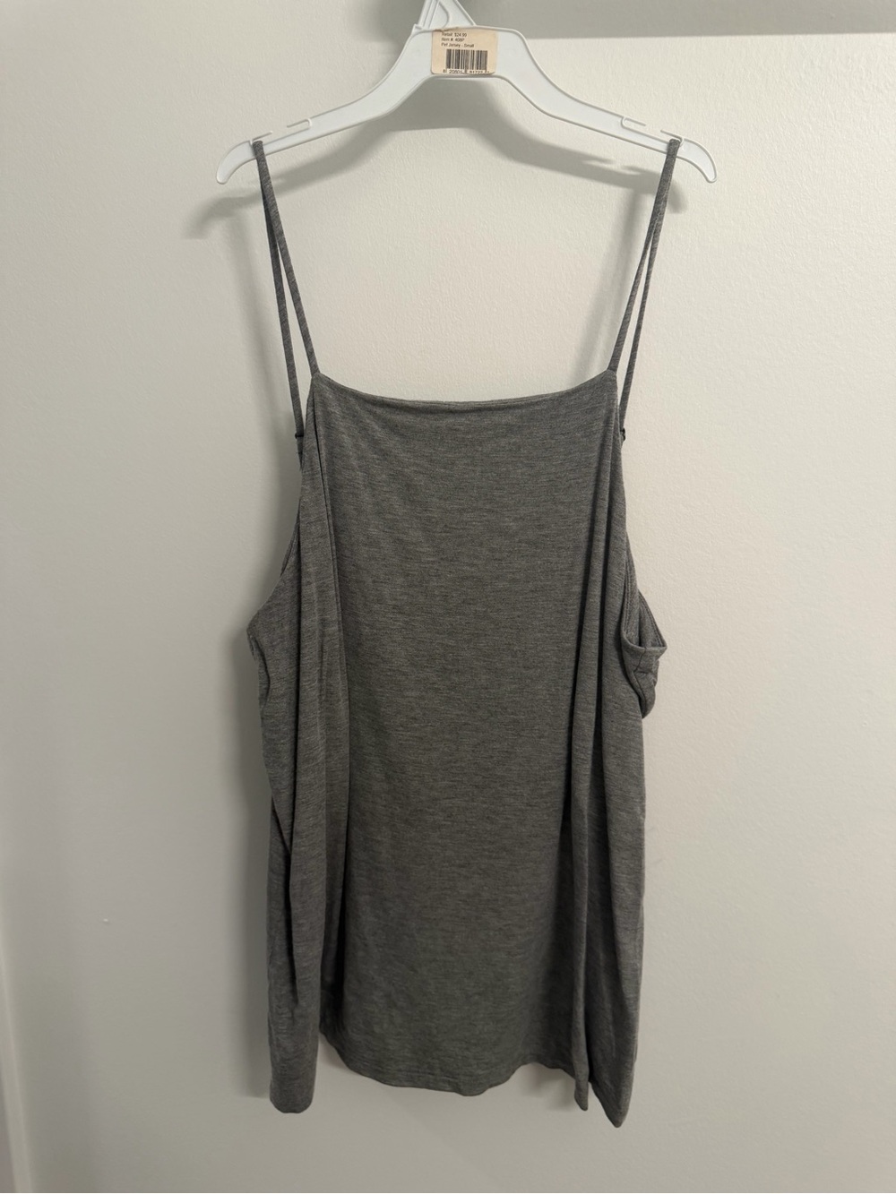 Women’s Gray Spaghetti Strap Tank Top